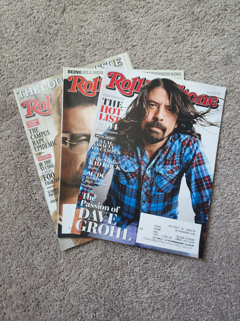 Lot Of 3 Rolling Stone Magazine | Dave Grohl U2 Miranda Lambert | 2014